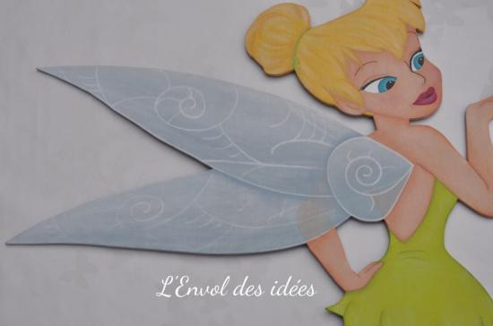 Fee clochette ailes en details