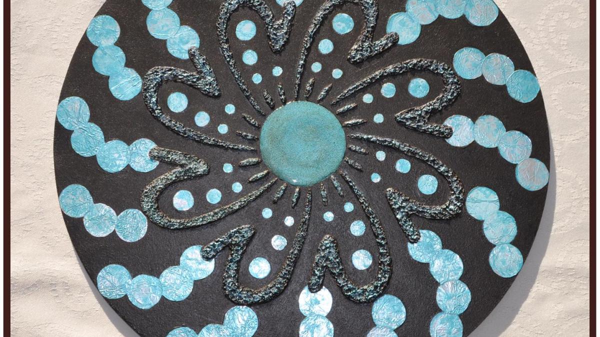 Des mandalas en chocolat turquoise